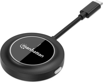 Безжичен HDMI адаптер Manhattan 1080p, USB C предавател, досег до 30 m, црн