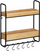 Raft muri Home24 Loft I, stil industrial, dru e hekur, kafe