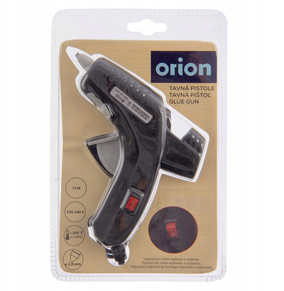 Pistoletë ngjitësi Orion 15W, 220-240V, me çelës ndezës, e zezë