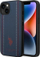 Mbulesë telefoni US Polo për iPhone 14 Plus 6.7", lëkurë sintetike, hardcase TPU, blu navy