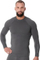 Bluzë termoaktive Brubeck LS15290 Extreme Thermo, për meshkuj, madhësia M, gri e errët