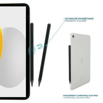 Stilolaps universal për tablet Mobilis, majë e hollë, i zi