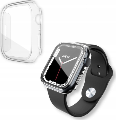 Заштитен футроло NEXT ONE Protective Case Shield за Apple Watch 41mm, поликарбонат со калено стакло, проѕирен