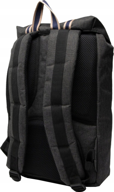 Ранец Herschel Little America Mid Volume, преден џеб, прилагодливи ремени, сив со сина