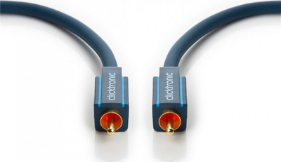 Kabllo audio Clicktronic Cinch, 1 m, mono, blu