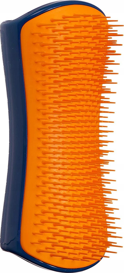 Furçë groomimi për qen Pet Teezer Large, për qime të gjata, ergonomike, blu navy