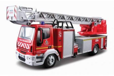 Lodër makinë e zjarrfikësve Bburago Iveco Magirus 150E 28, e kuqe