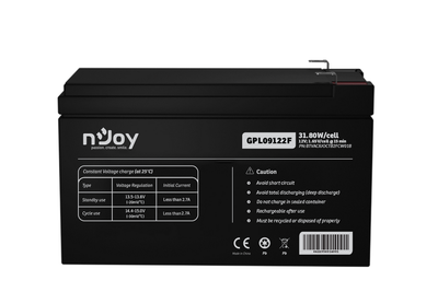 Bateri UPS nJoy GPL09122F, 12V, 9Ah, terminale F2