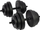 Сет тегови Tunturi Dumbbell Set, 18 парчиња, до 28 kg, црн