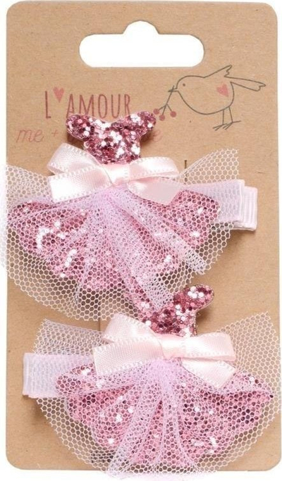 Kapëse flokësh Coralico Princess Dress, set për vajza, rozë