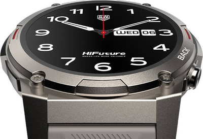 Smartwatch HiFuture FutureGo Mix2, ekran 1.43\" AMOLED, Bluetooth, gri