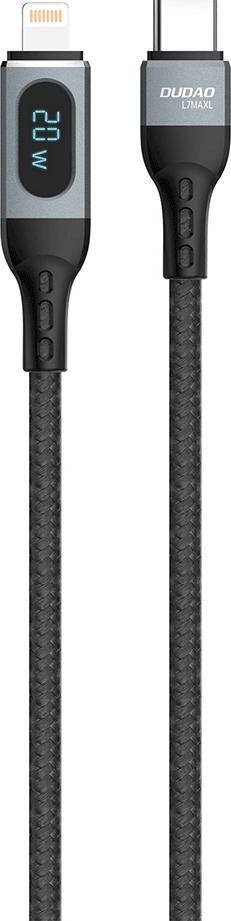 Кабел Dudao USB-C - Lightning, црн