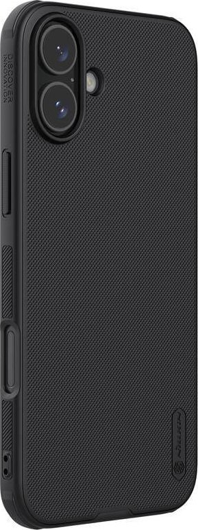 Kapotë telefoni Nillkin Super Frosted Shield Pro për iPhone 16 Pro Max, TPU PC, mban mirë nga goditjet, e zezë