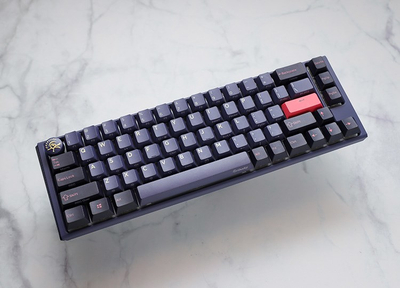 Tastierë gaming Ducky One 3 SF, Cherry MX Ergo Clear, RGB, Cosmic Blue