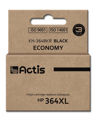 Ngjyrë për printer Actis KH-364BKR (zëvendësim për HP 364XL CN684EE), 20 ml, e zezë