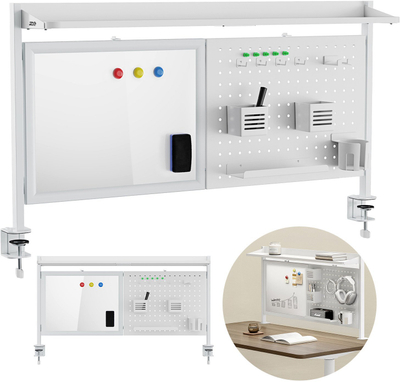 Делач за маса Ergo Office ER-301W, за канцеларии, сив