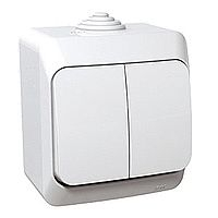Ndërprerës Schneider Electric Cedar Plus (WDE000550), IP44, i bardhë