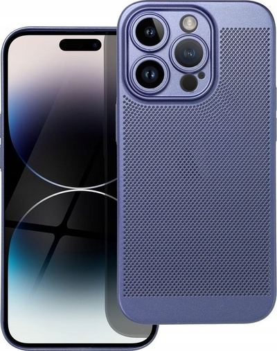 Mbrojtëse telefoni OEM BREEZY për iPhone 15 Pro, panel mbrapa, blu