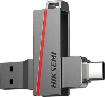 [OUTLET] USB flash disk Hiksemi Dual Slim, 64GB, USB C dhe USB A, i zi