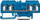 Terminal hekurudhor Wago 280-834, 4 përçues, 2.5mm², blu