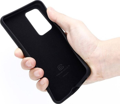 Këllëf telefoni Crong Color Cover për Huawei P40, silikoni, i zi
