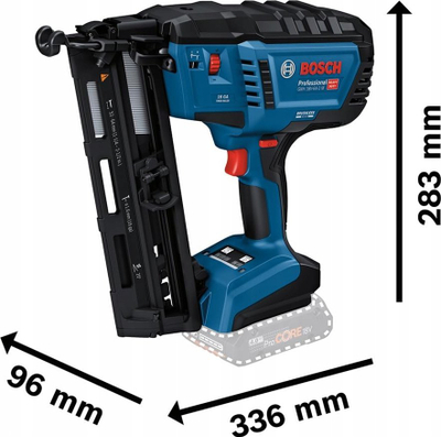 Pistoletë gozhdimi Bosch GNH 18V-64-2 M, 18V, pa bateri, blu