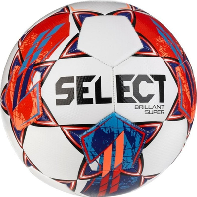 Top futbolli Select Brillant Super V23 Mini, nr. 1, material sintetik, i bardhë me të kuqe