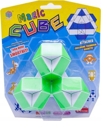 Lodër puzzle Dromader Magic Cube Snake, 60 pjesë, shumëngjyra