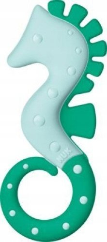 Lodër qetësuese NUK Seahorse, për daljen e dhëmbëve, 3m+, jeshile