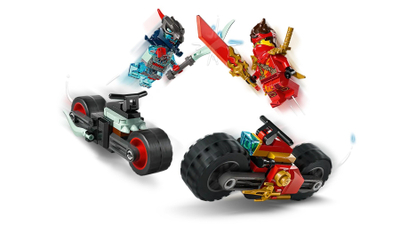Set LEGO Ninjago Kai Motorcycle Race 71838, motoçikletë garash, shumëngjyrësh