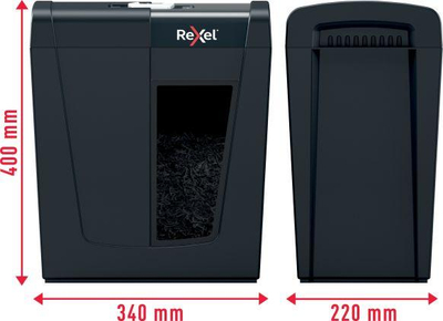 Grirëse letrash Rexel Secure X10, P-4, e zezë