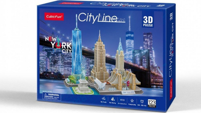 Puzzle 3D Dante City Line New York City (20255), 123 elemente