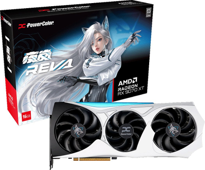 Kарта графичка PowerColor Radeon RX 9070 XT Hellhound OC, 16GB GDDR6, PCIe 5.0, црна