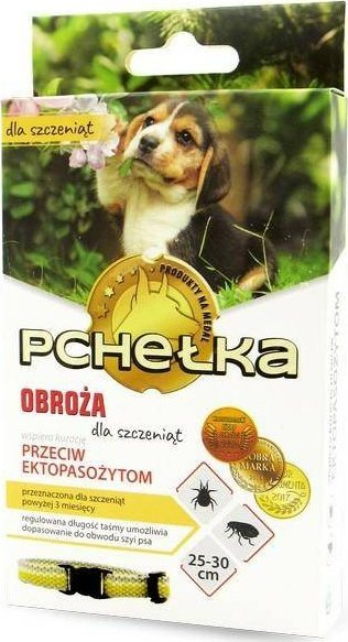 Qafore antiparazitare LAB PCHEŁKA për këlysh, 25–30 cm, që s’e merr uji