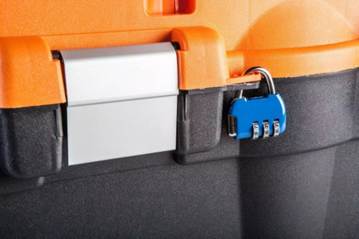 Kuti veglash NEO Tools 84-105, 54 cm, me organizues, portokalli me të zezë
