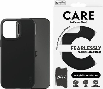 Мрежа за телефон iPhone 15 Pro Max, рециклирана пластика, капак на заден дел, црна