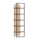 Raft për libra Decortie Archy 180x53x31.7cm, kafe e hapur/zezë