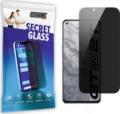 Xham mbrojtës GrizzGlass Matte SecretGlass për Realme GT Neo 2T, filtër privatësie, i tejdukshëm