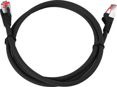 Kabllo rrjeti RJ45 CAT6 S/FTP, 0.5m, i zi, LSZH