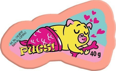 Tableta banje Chlapu Chlap Bath Tablet Pug Mermaid, aromë mandarine, efekt flluskues