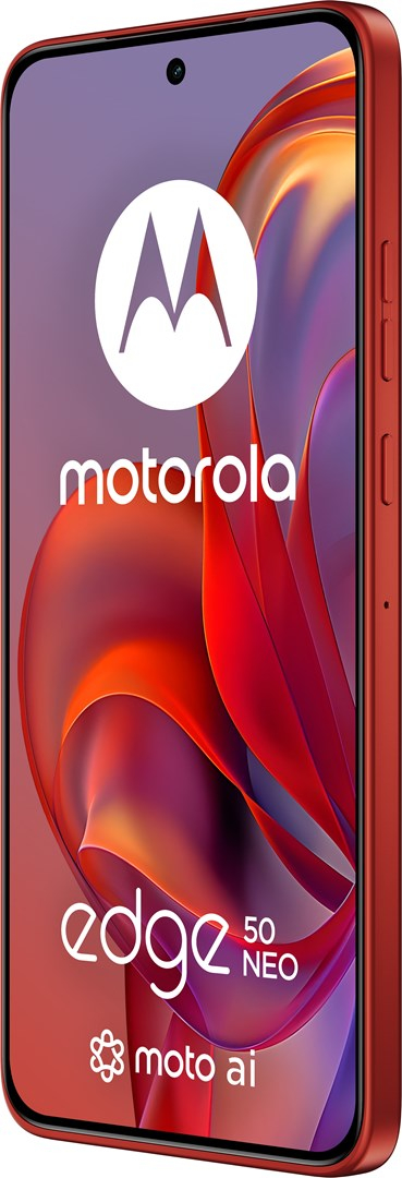 Телефон Motorola Edge 50 Neo, 6.4\", 12GB RAM, 512GB, црвен