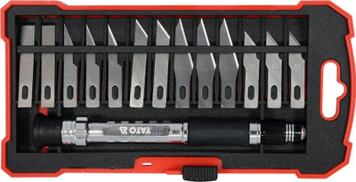 Set thikash të imta Yato YT-75140, 14 copë, me kuti, gri