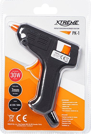 Pistoletë ngjitësi Xtreme 14-205, 30W, shkop 7mm, e bardhë
