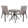 Set ngrënieje 3-pjesësh, Tavolinë + karrige Leon, kafe (HM5184.02), kaftë