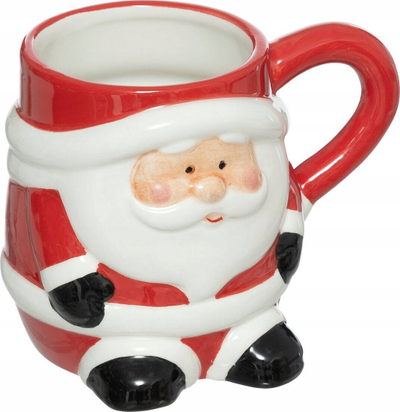Filxhan keramik Feeric Lights & Christmas Father Christmas, 30cl, i kuq