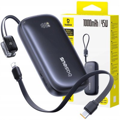 Power Bank Baseus EnerFill FC21 Qpow 3 Ultra, 10000mAh, 45W, i zi