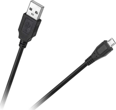 Kabllo USB-A - microUSB (KPO3874-1.5), 1.5 m, e zezë 