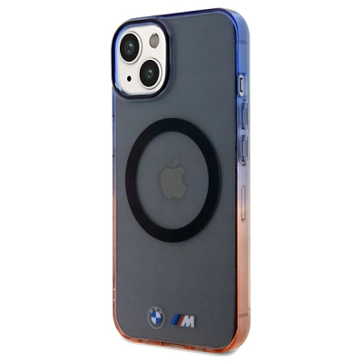 Mbrojtëse telefoni BMW IML Gradient Bumper, MagSafe, për iPhone 15 Plus, gri