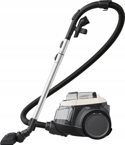 Fshesë me korrent Electrolux Clean 600 EL61H4SW, pa qese, me filtër HEPA, gri e bardhë
