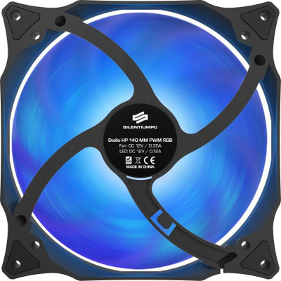 Ftohës SilentiumPC Stella HP RGB, 140mm, HBS, RGB